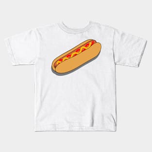 hot dogs on blue Kids T-Shirt